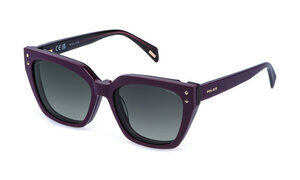 POLICE OPTICAL UPLT02M Eyeglasses VIOLET TOP+TRANSP.VIOLET (9HNP 54mm